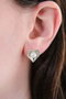 Heliophilia Silver Pendientes de Plata con Circonita